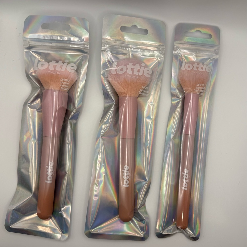 Lottie London Flawless Face Makeup Brush Set (3 pc)